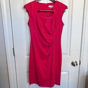 Calvin Klein Fuchsia Midi Dress